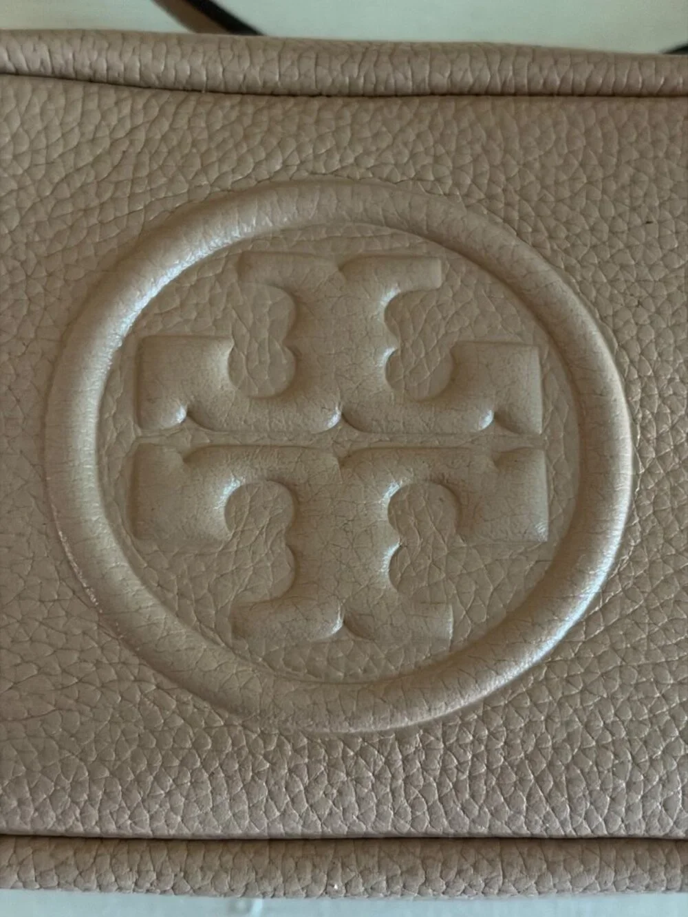 Tory Burch Perry Bombe Beige Crossbody Camera Handbag